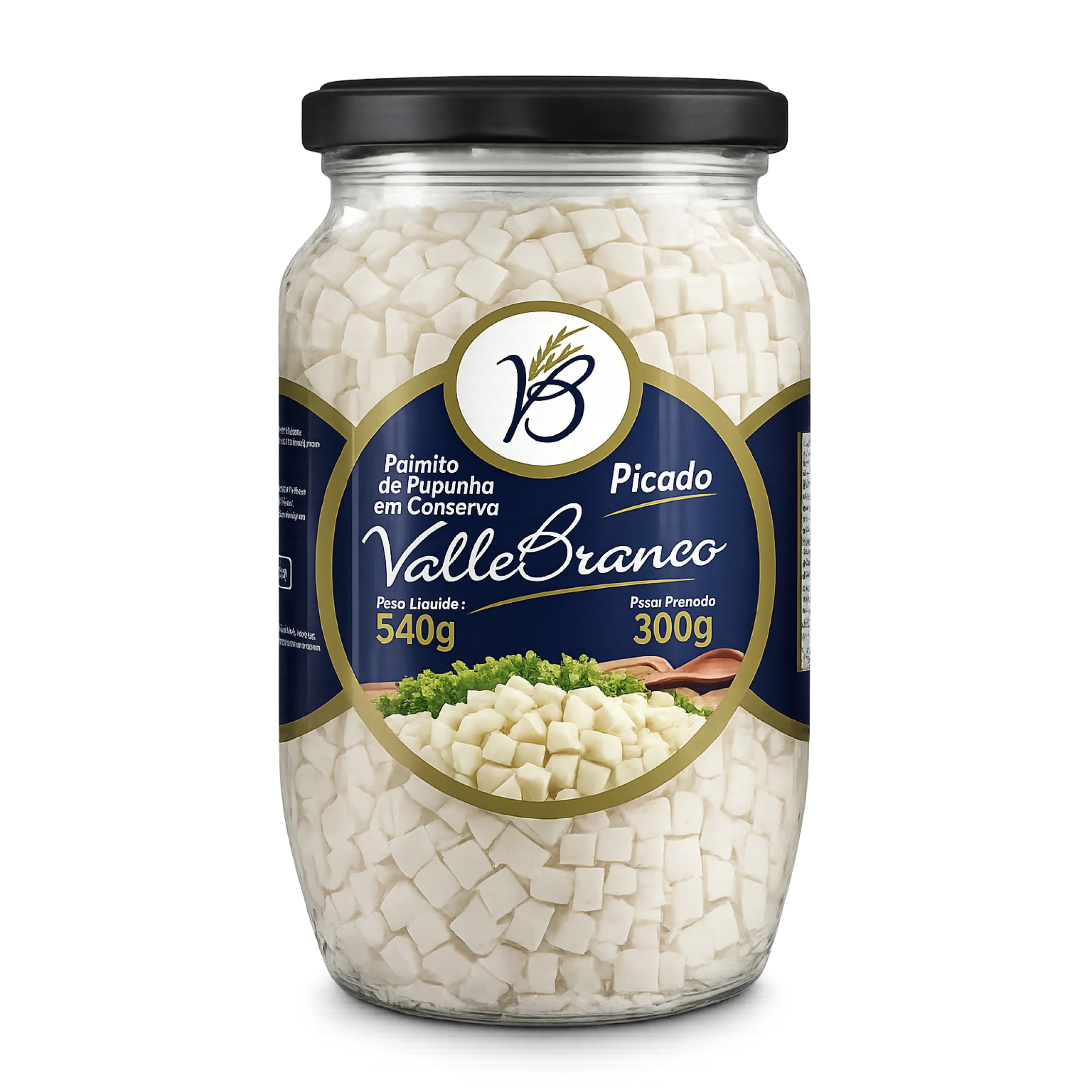 Palmito Valle Branco Pupunha Picado